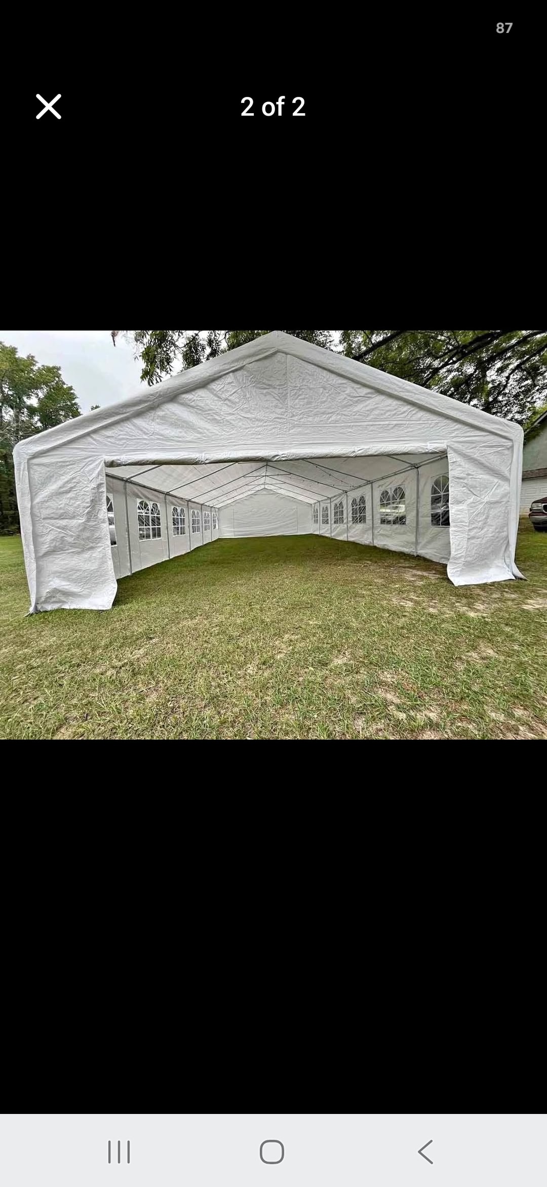 Evening celebration setup